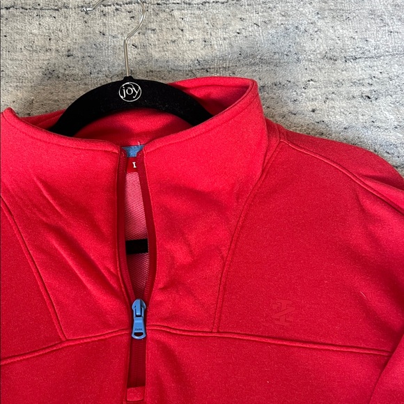 Red Quarter-Zip Pullover - Picture 2 of 3